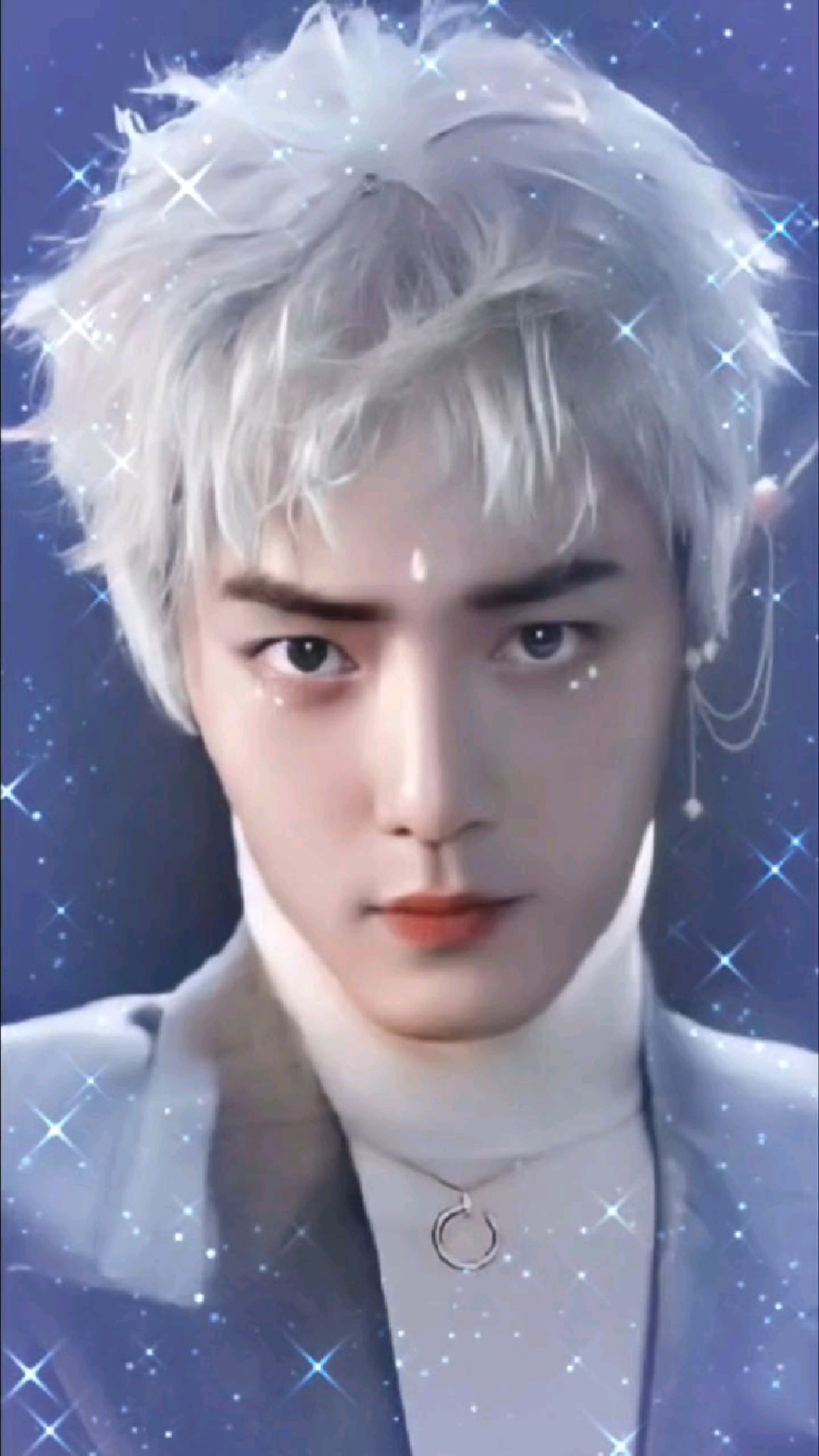 肖战的银发也太惊艳了精灵也不过如此吧