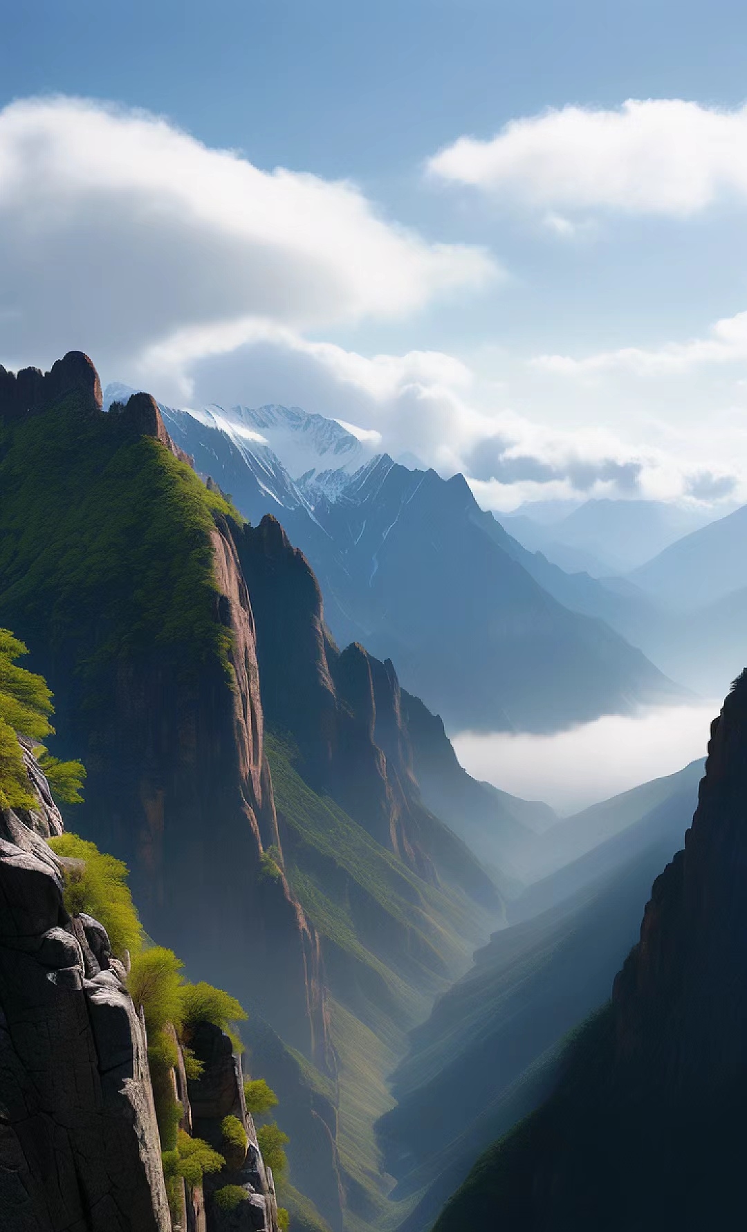 每当春天来临,翠花山便披上了一层翠绿的盛装