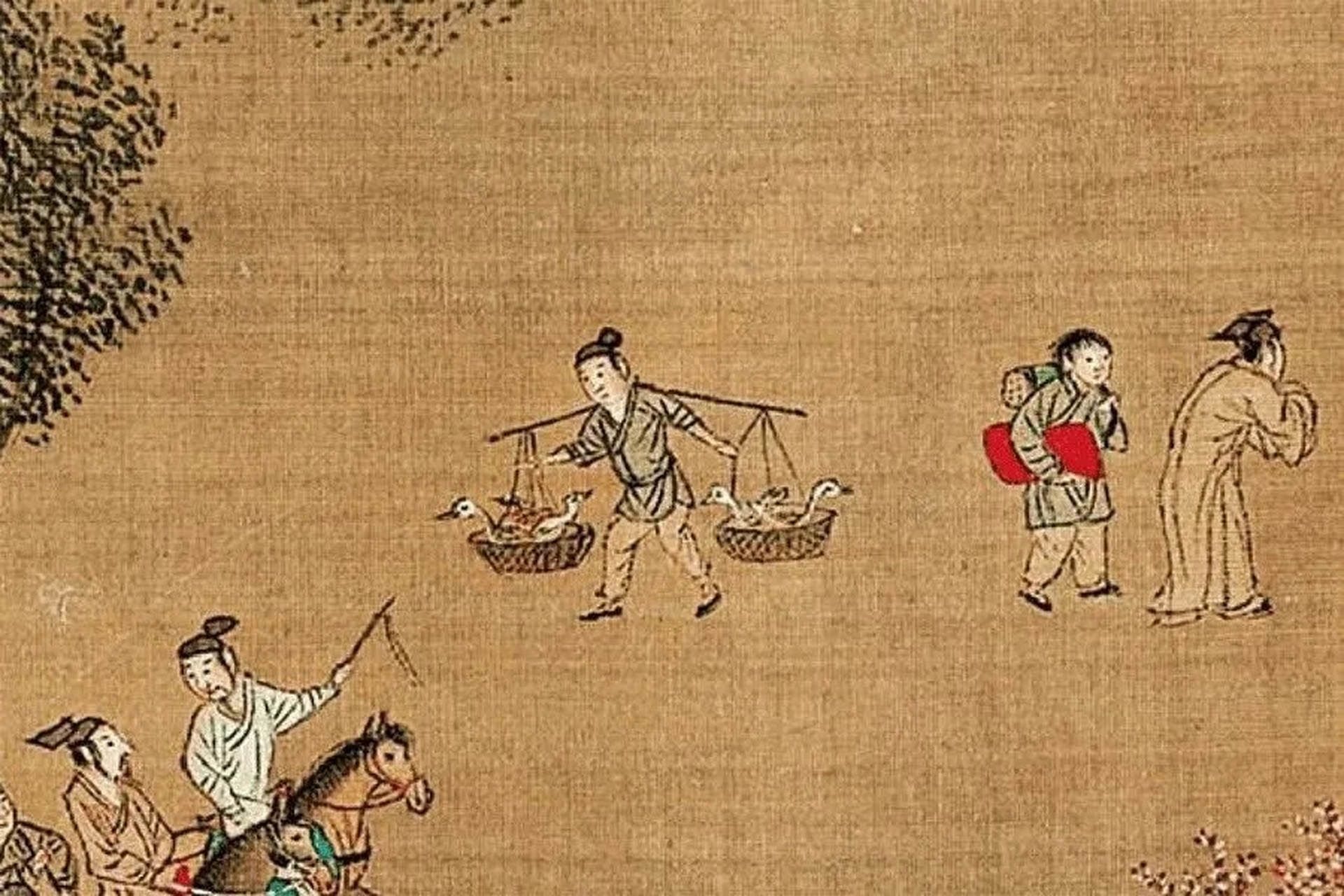 将张泽瑞的《清明上河图》扩大数倍,就可以看出画卷中生动形象的描绘