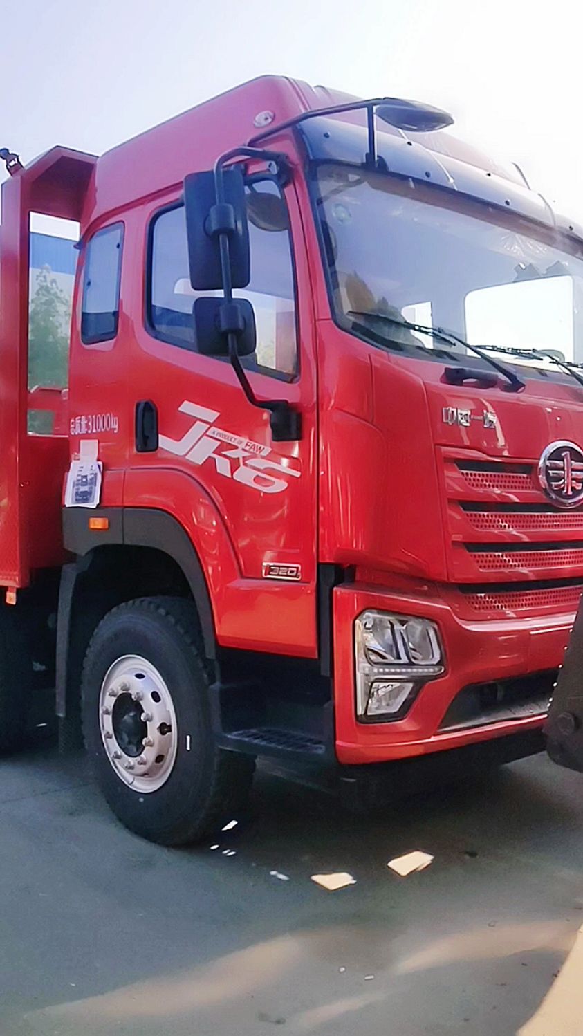 国六解放jk6前四后八平板运输车-度小视