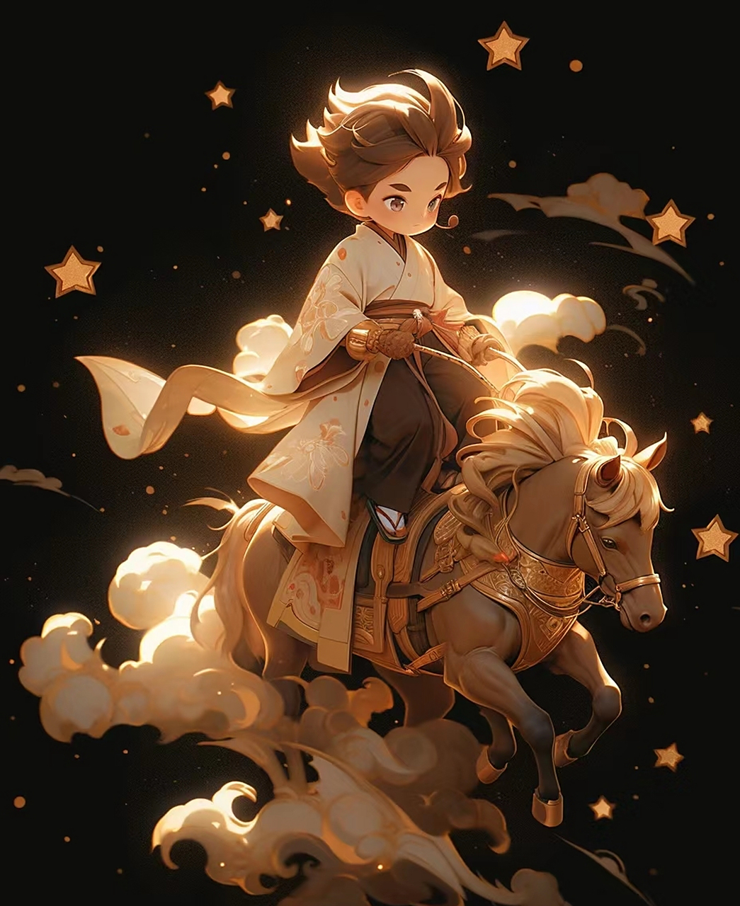 十二生肖拟人之午马男#ai绘画