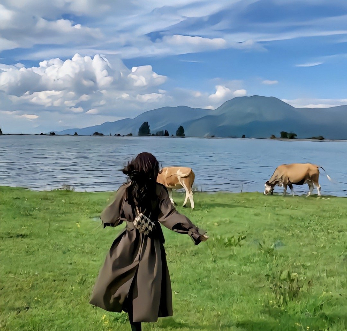 这组用来做wechat头像也很棒! 心怀阳光,春意盎然.