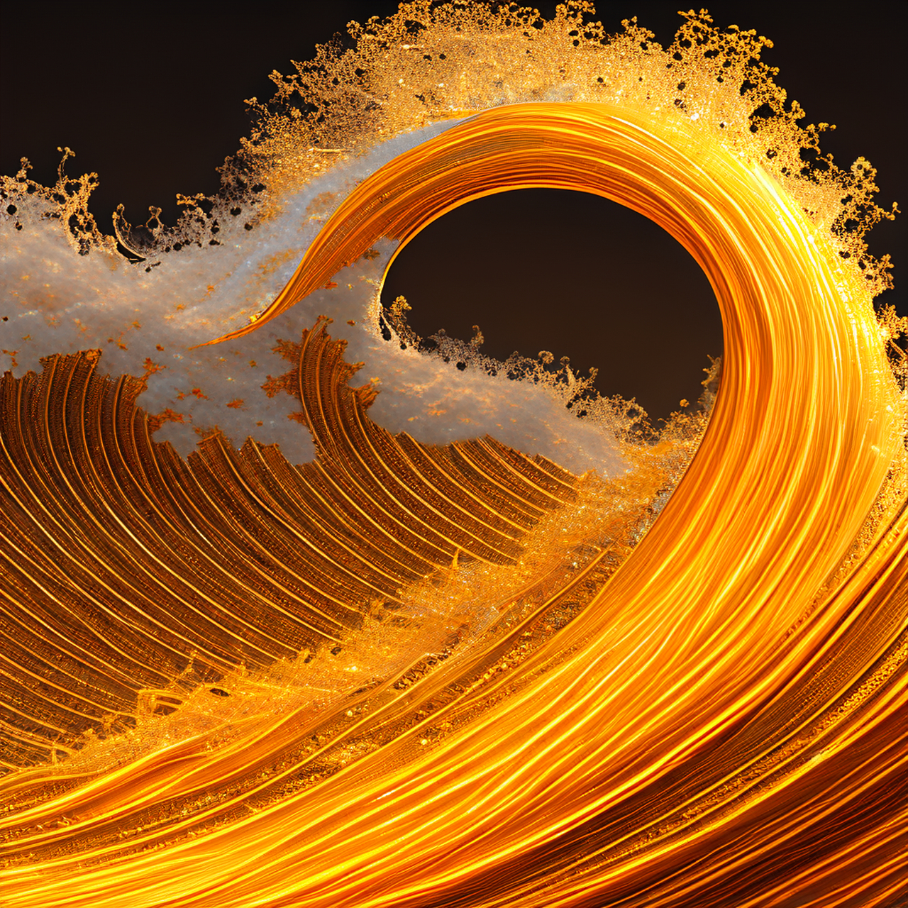 ai绘画--抽象画大海#涂鸦一格ai绘画# #ai绘画# #美术作品