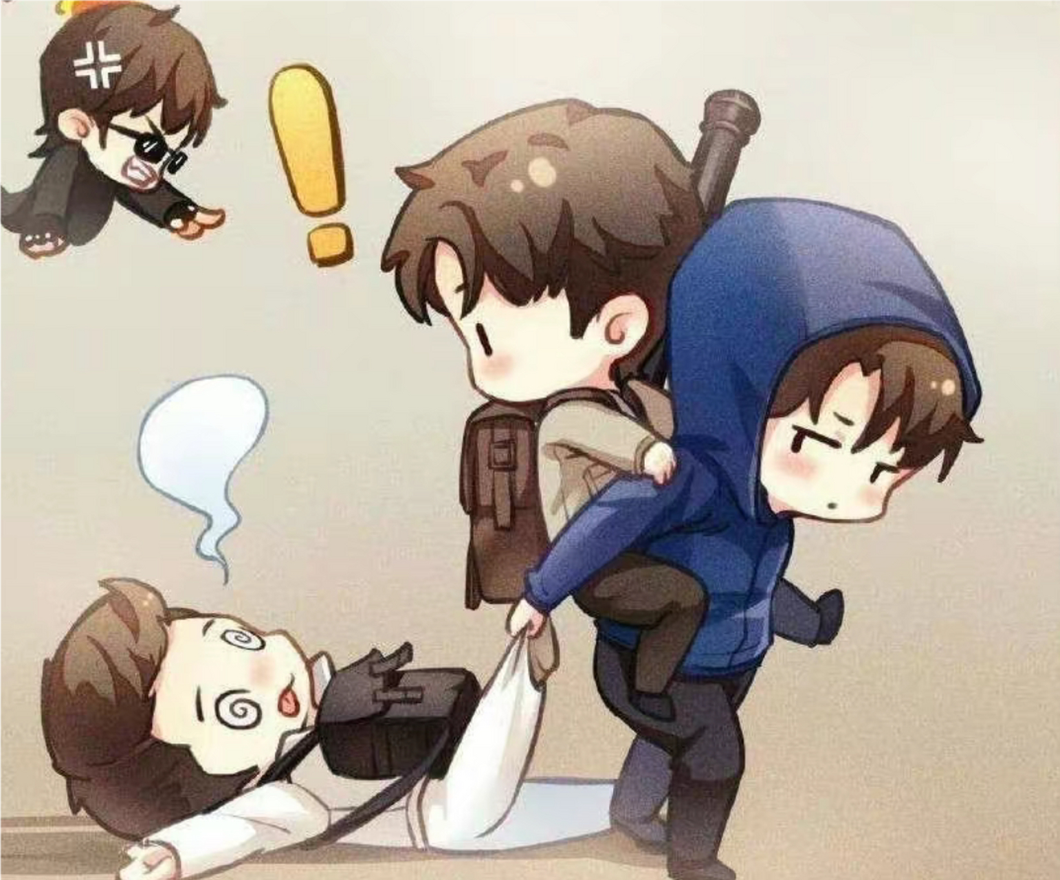 吴邪:"小花儿呢?" 张起灵:"后面." 吴邪:"没有啊." 张起灵:"下面.