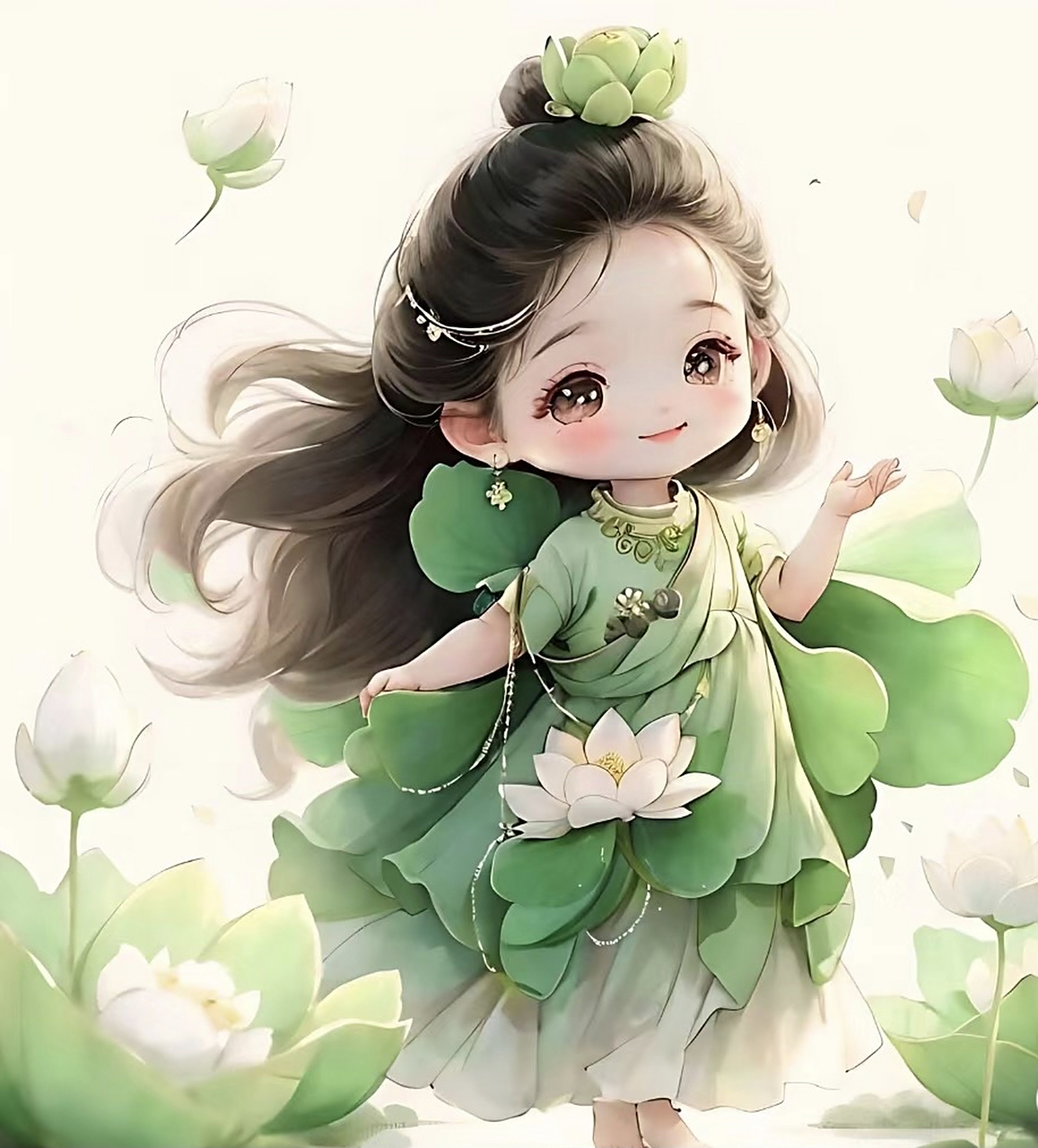 荷花荷花仙子可爱吗?