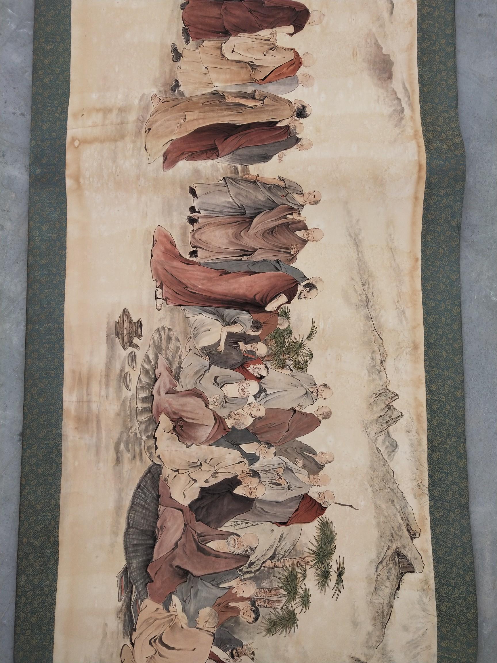 清代沈周五百罗汉图,成色一流,保存完好