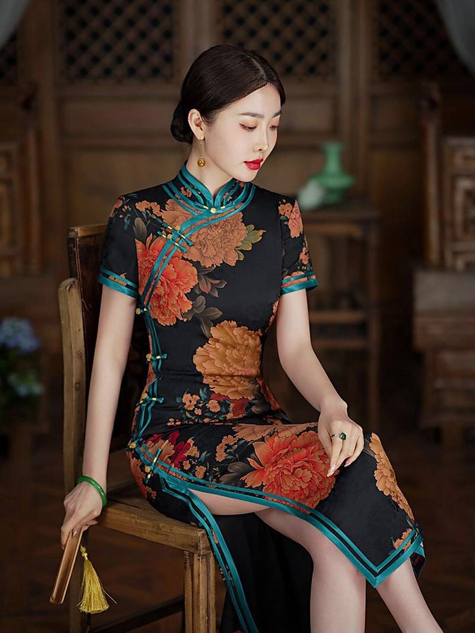 老上海旗袍新款改良长款气质日常高端复古高级感 #国风主理人