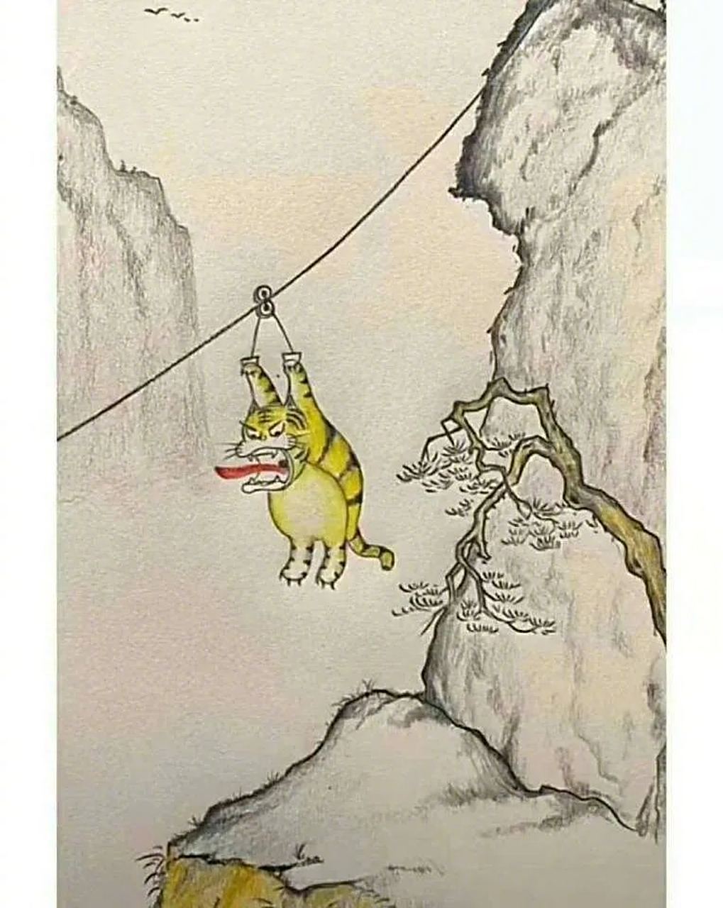 唐伯虎的真迹《吊虎离山图》 67