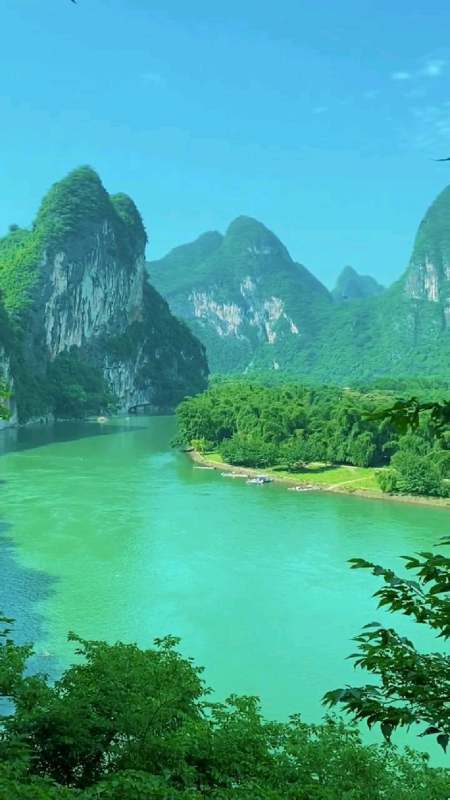 桂林漓江风景如画山清水秀,好美啊