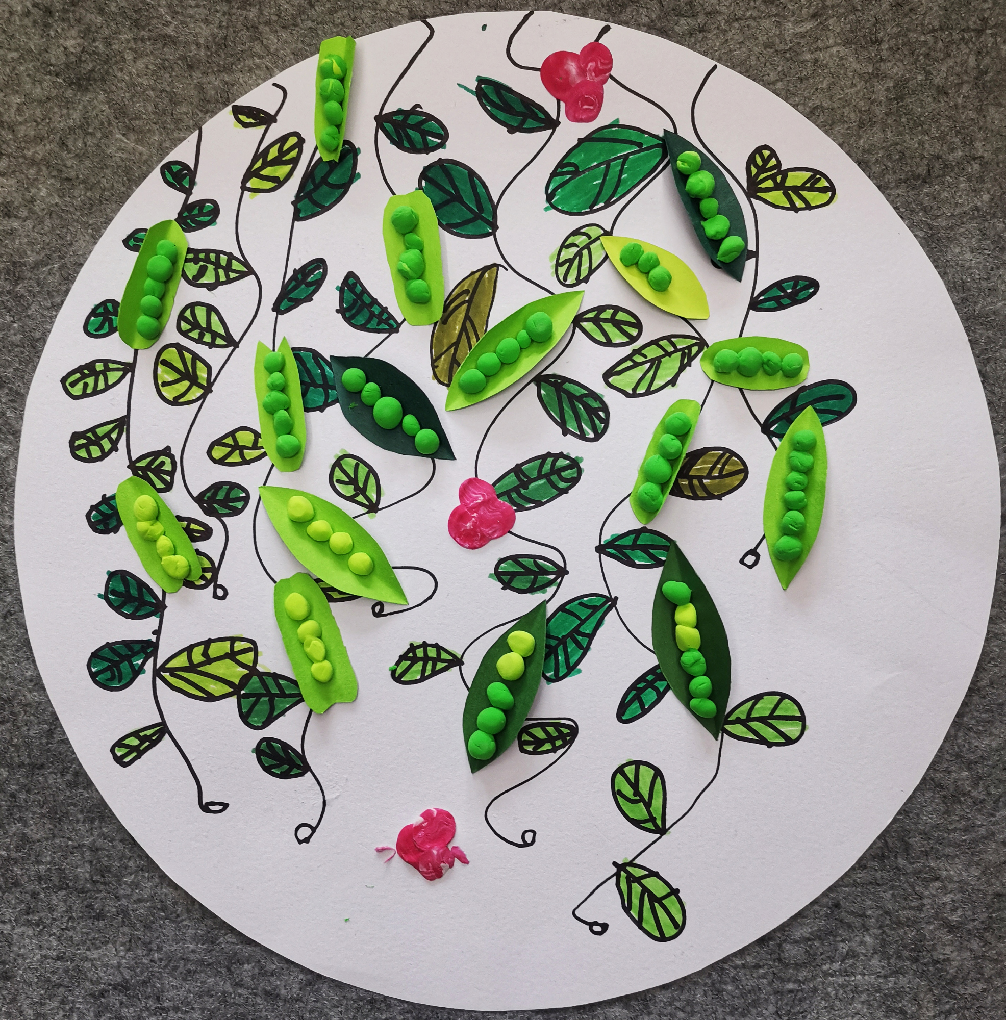 创意儿童画:豌豆荚