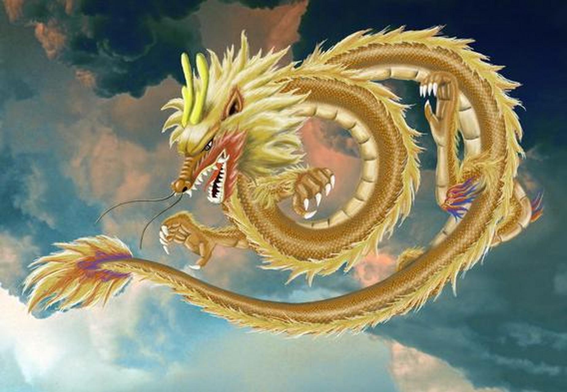 而龙被天雷击中后受