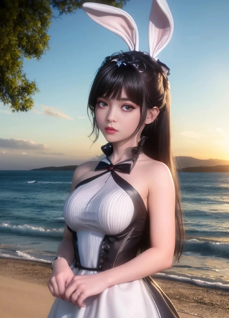 美图分享#小舞&海边兔女郎