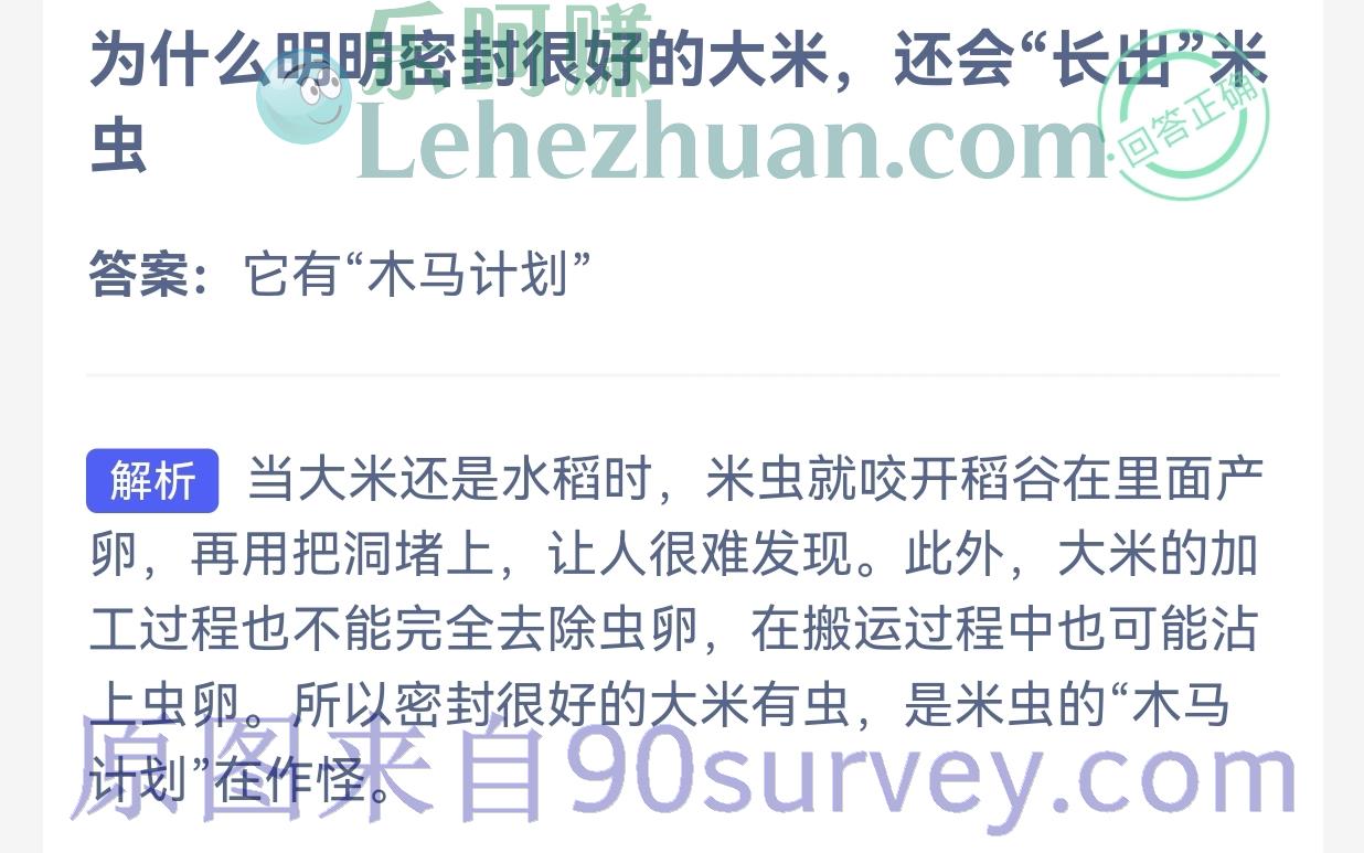 为什么明明密封很好的大米还会"长出"米虫?答案:它有"木马计划" 为什么明明密封很好的大米还会"长出"米虫?答案:它有"木马计划"