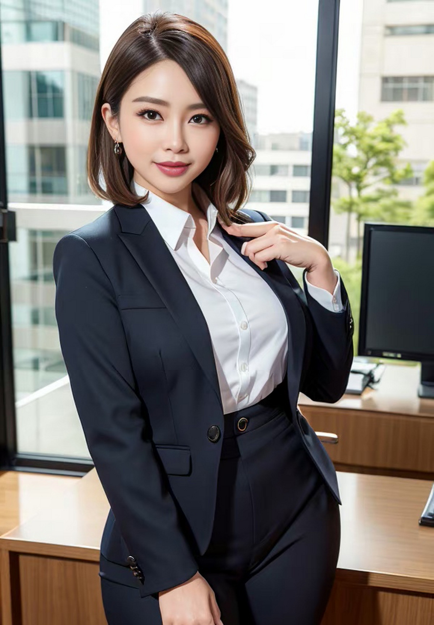 百度ai绘图黑科技# #ai绘画# ol女秘书