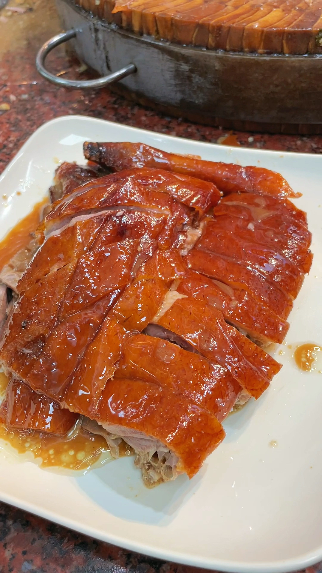 品轩烧腊李师傅,示范烧鹅例牌摆盘,简单易学!