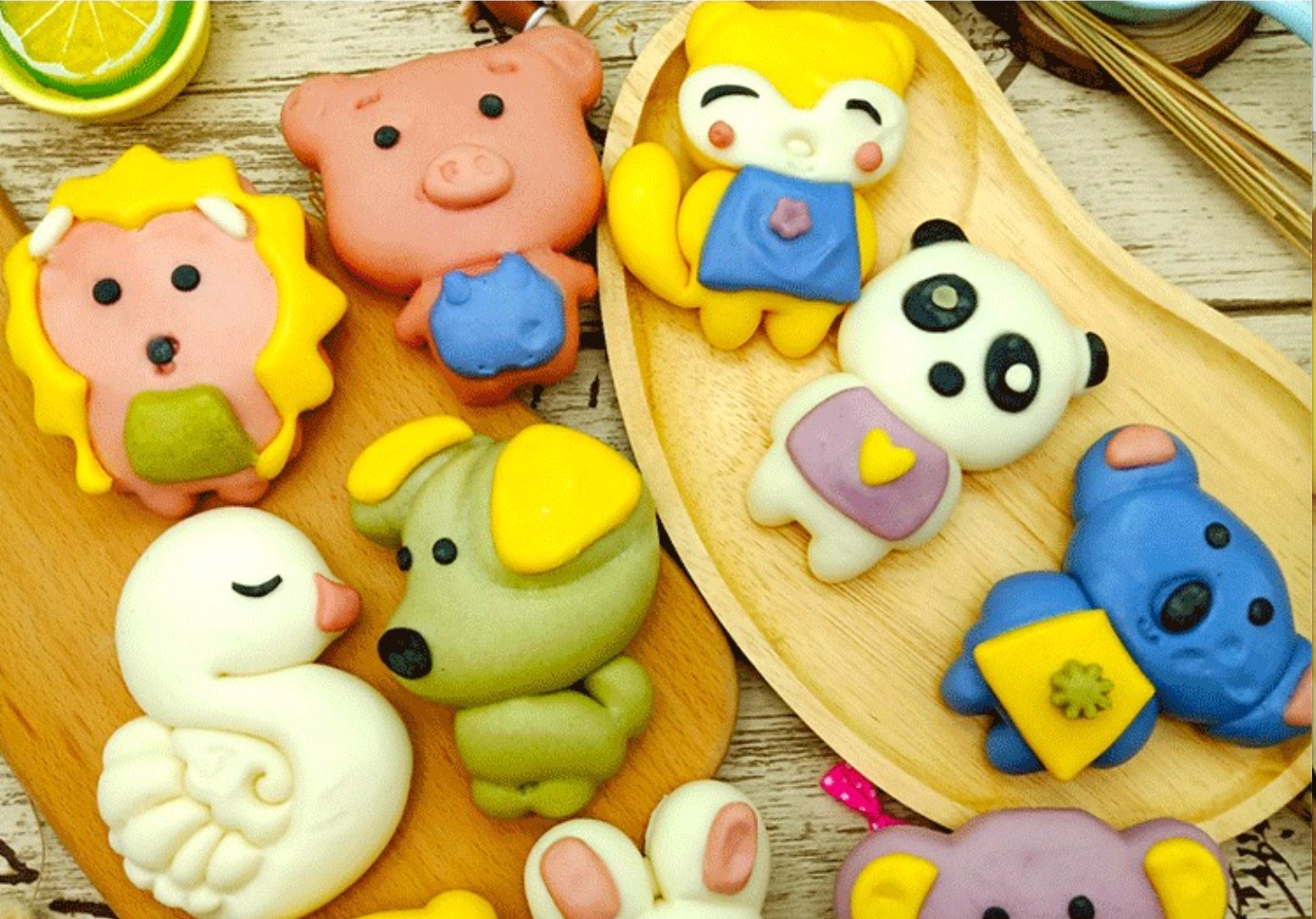 孩子喜欢的卡通馒头颜色怎么制作?