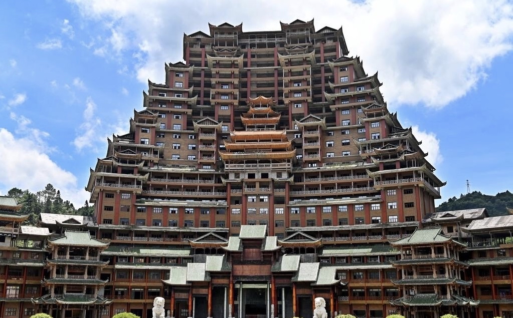 贵州独山净心谷景区,曾经因为天下第一水司楼烂尾:一举成名