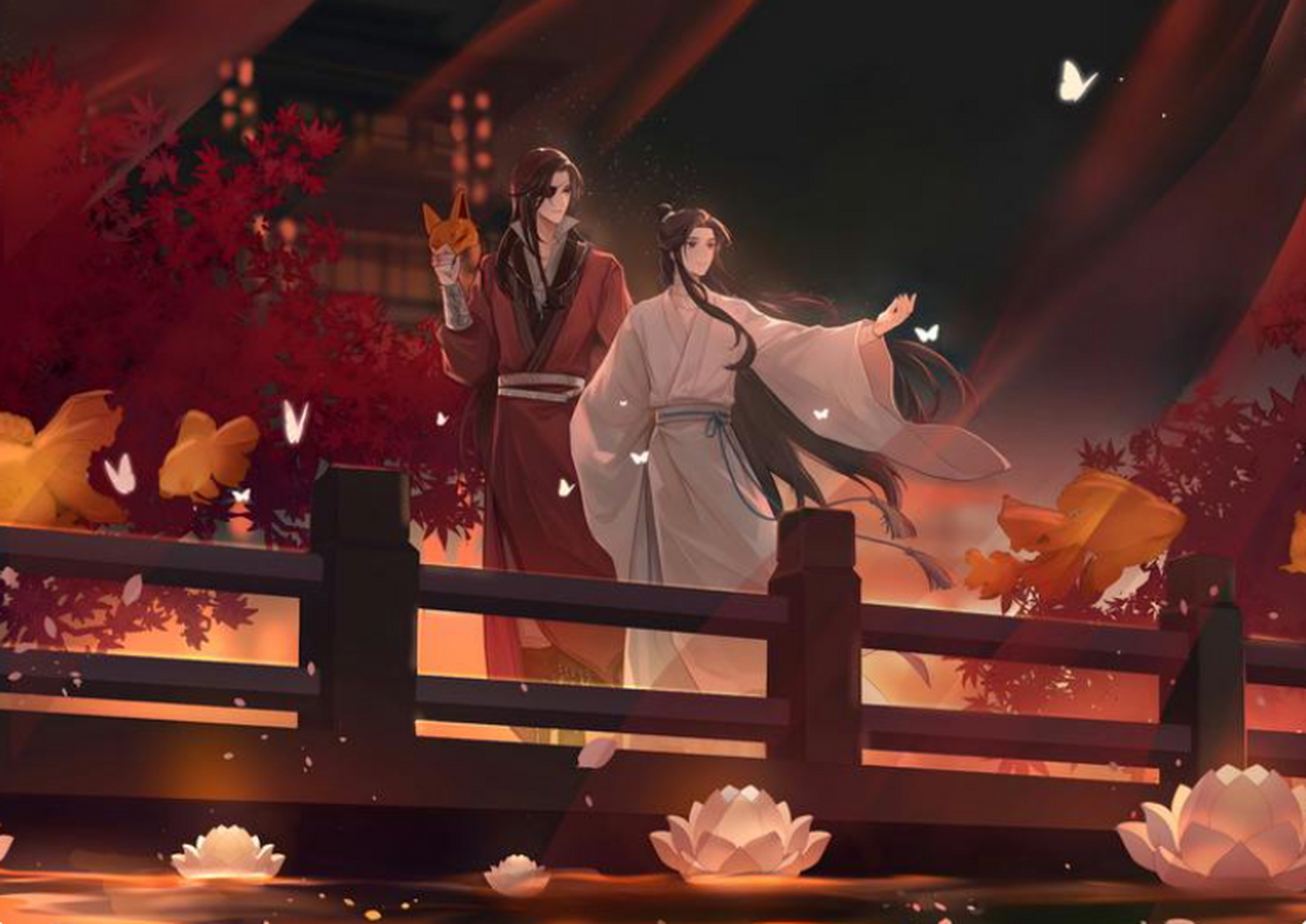 我们花城主放荡不羁的坐姿#二次元# #天官赐福