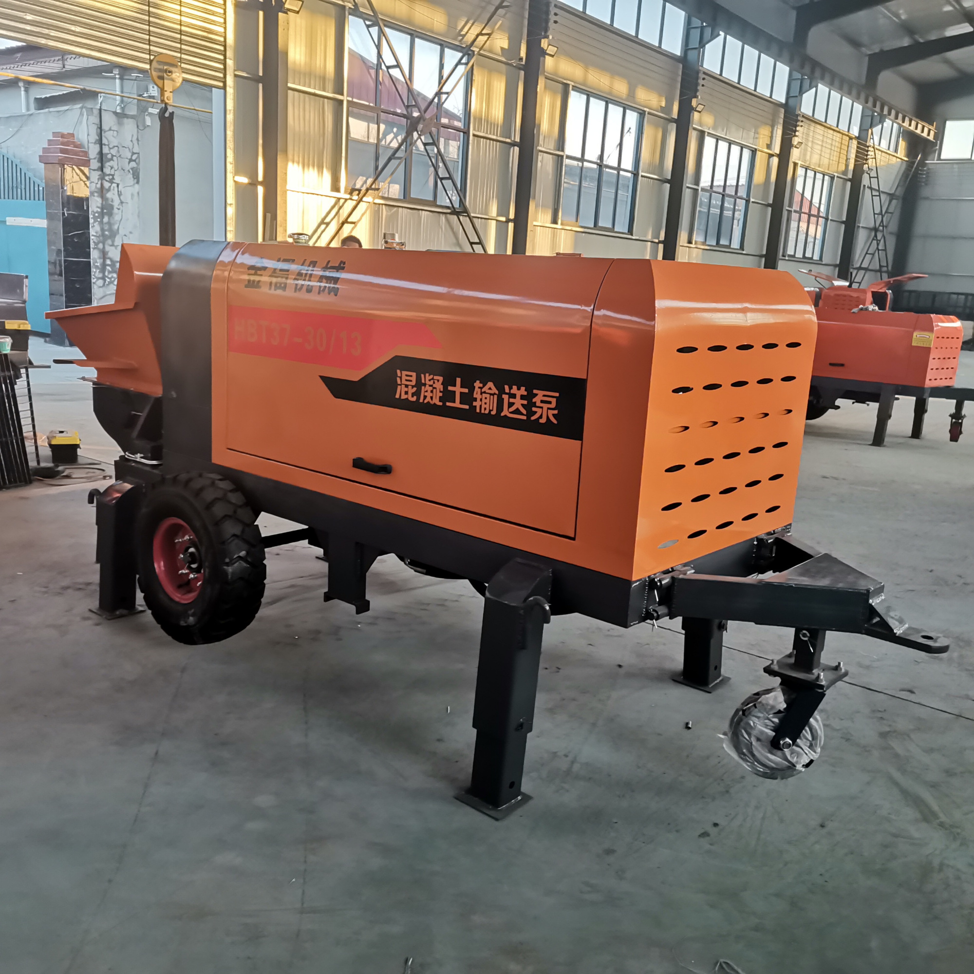 小型混凝土泵,30型混凝土输送泵,打地暖回填的泵机