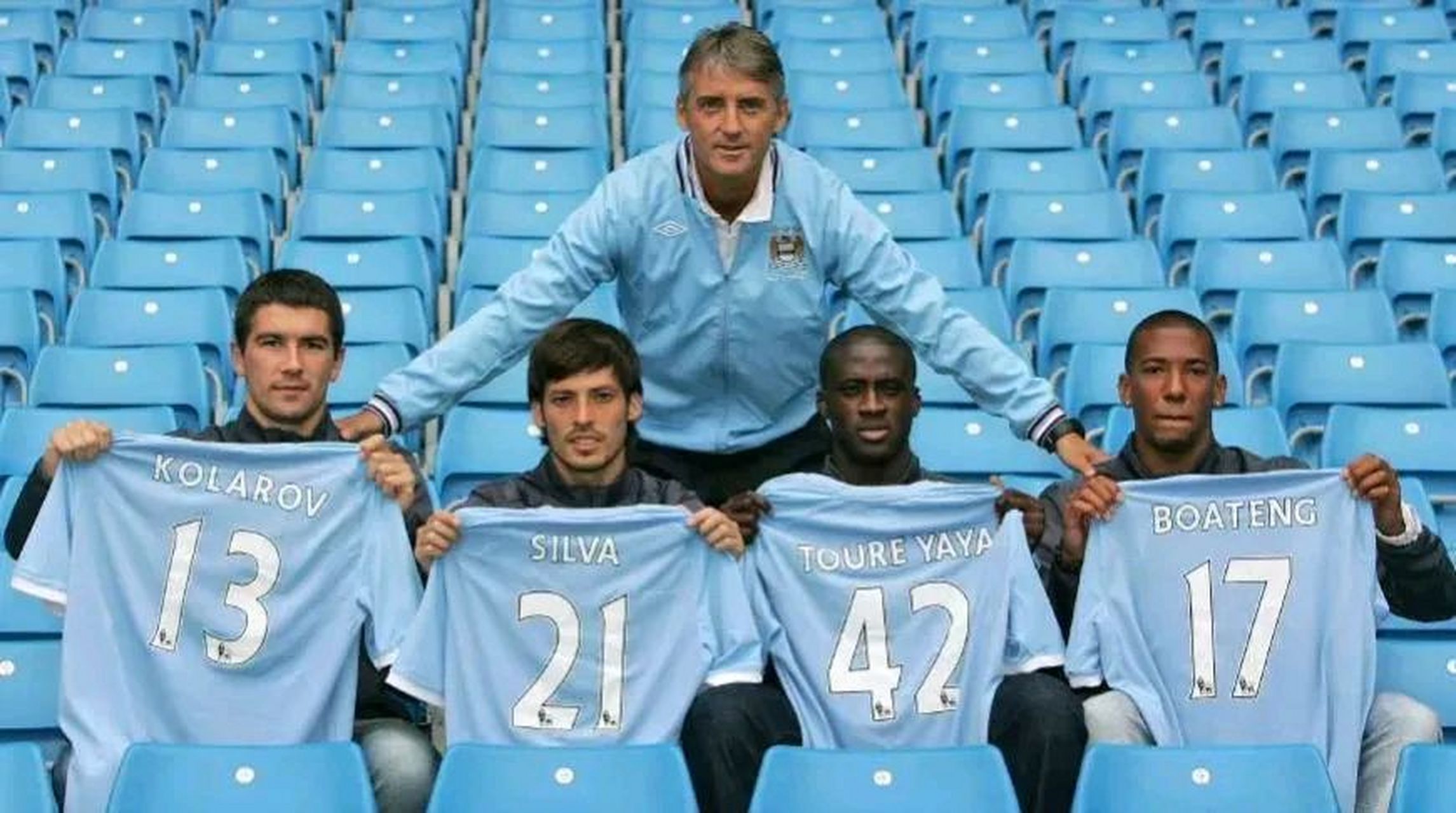 2010年8月6日,2010-11赛季,曼奇尼时期的曼城四大引援:科拉罗夫,大卫