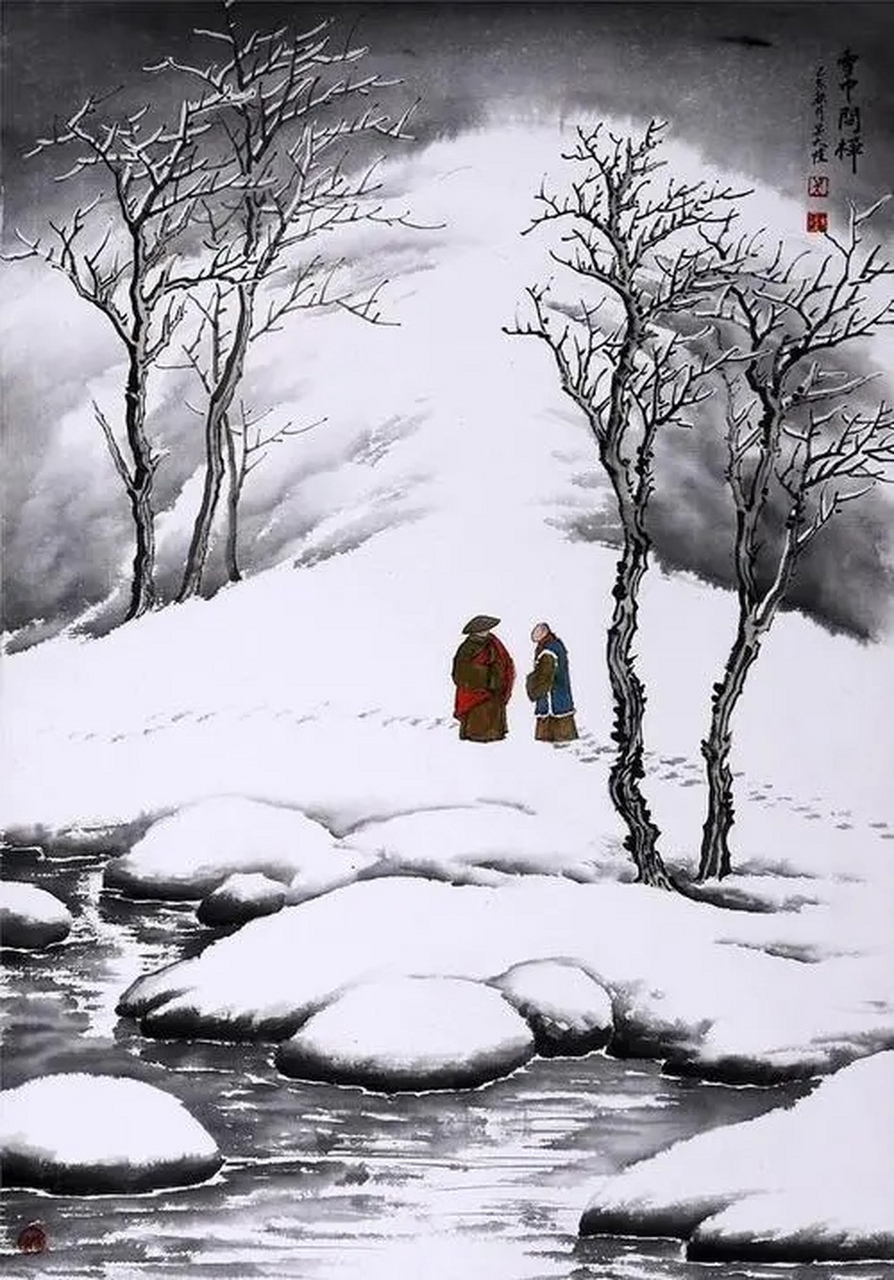 「吴大恺|中国雪景山水研究院院长,专业研究水墨雪景20余年,开创了