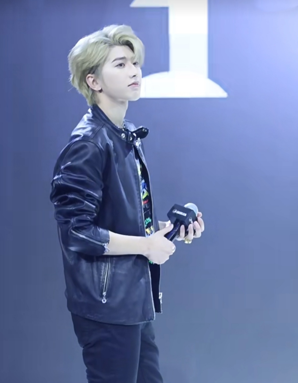 蔡徐坤的白金发色好显白