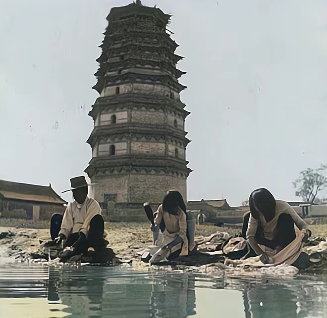 百年前的河北正定老照片