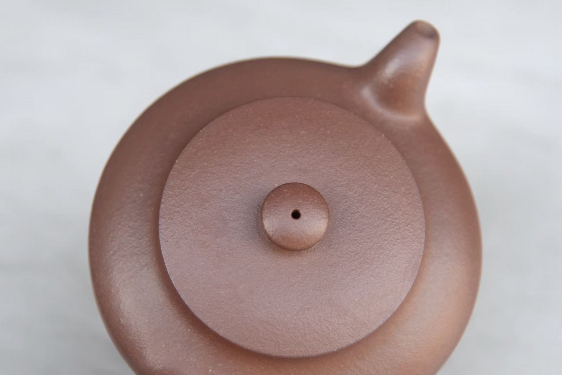 董宇航 寿珍汉扁 原矿天青泥 260cc 纯手工制#紫砂壶# #全手工#