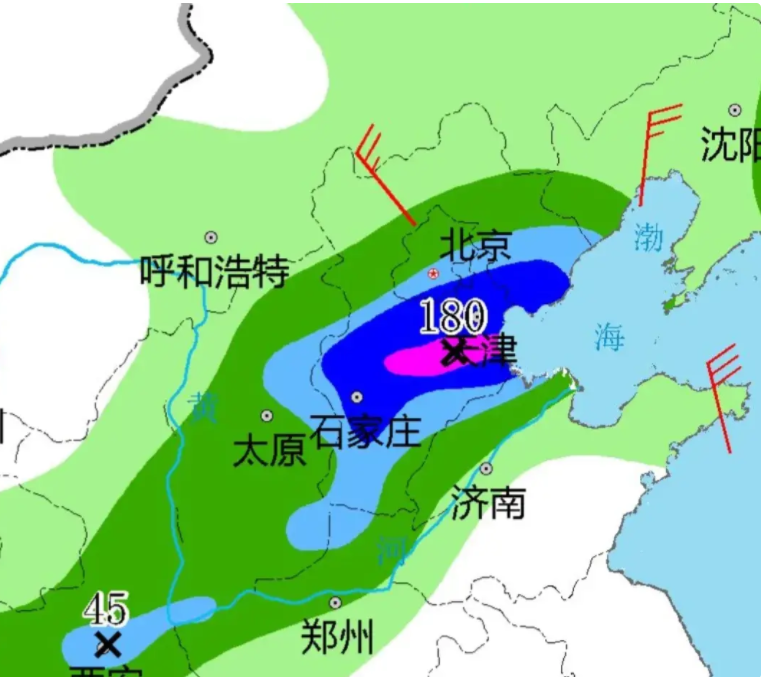 河南!山西!河北!天津!第二輪最強降雨來襲!又要淹了!