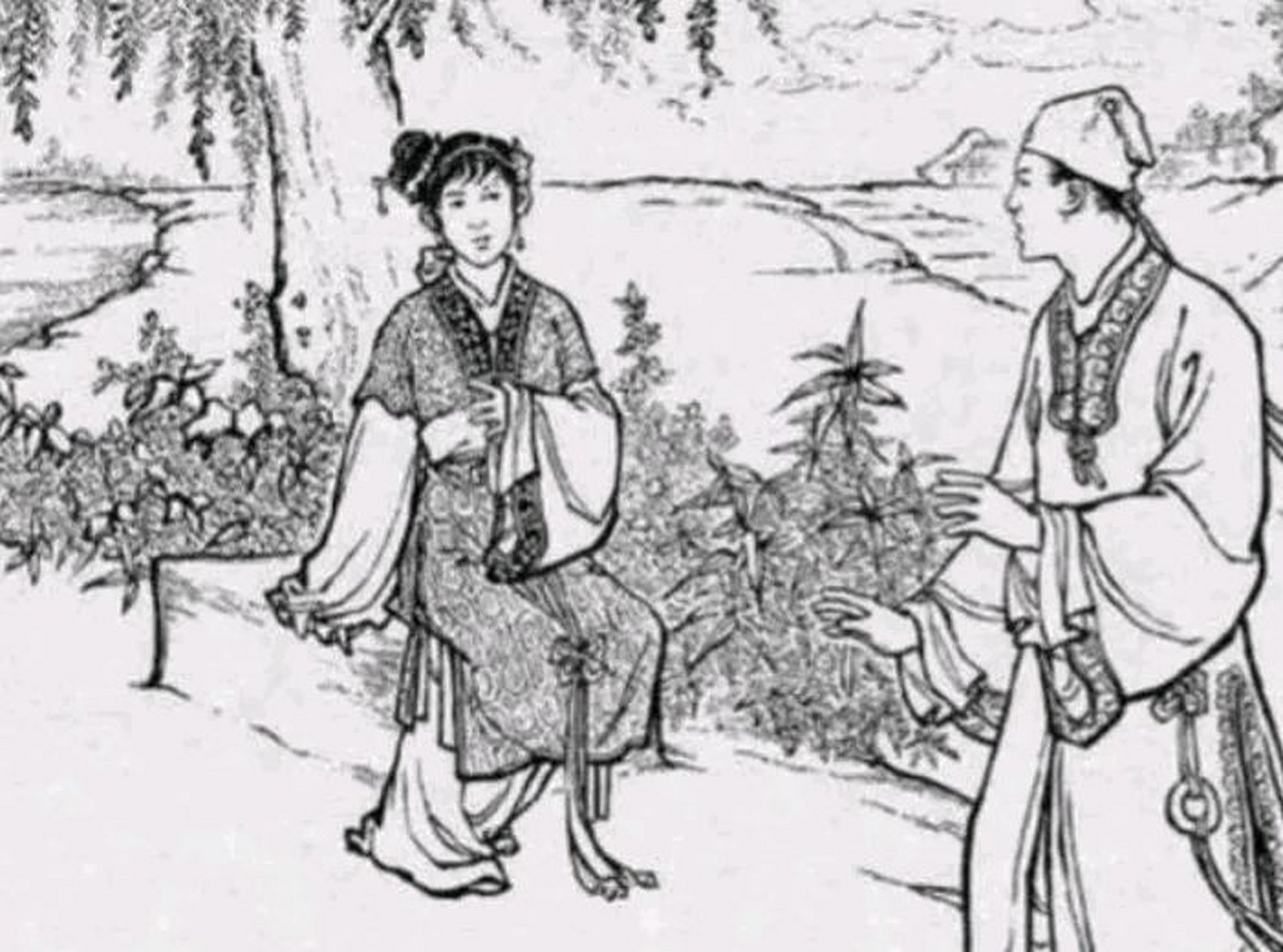 一天,刘半仙街头算命,一美丽女子走上前去算姻缘,刘