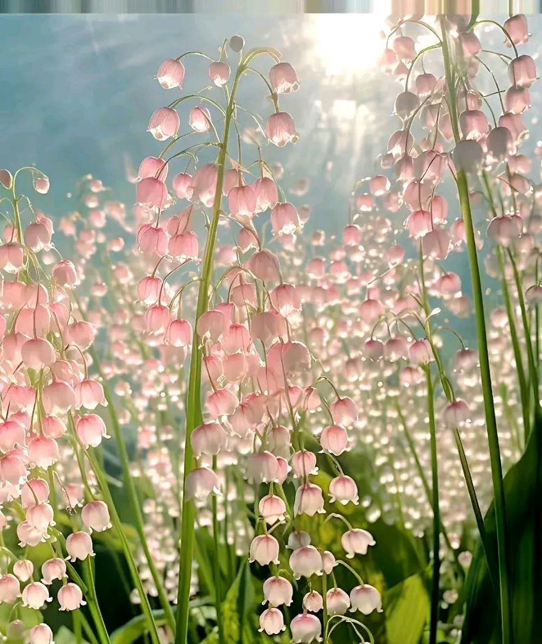 梦幻铃兰花美图,好像一串串的小铃铛 弥60漫着优雅的60气质,60