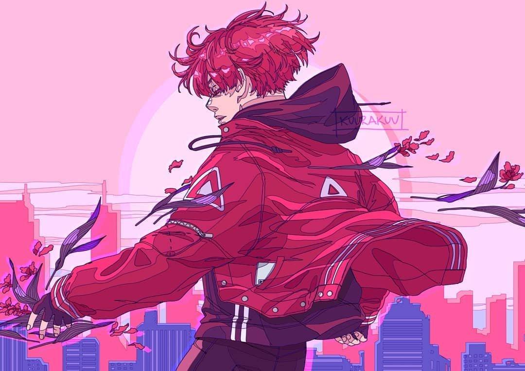 赛博朋克风插画帅哥,你心动了吗?