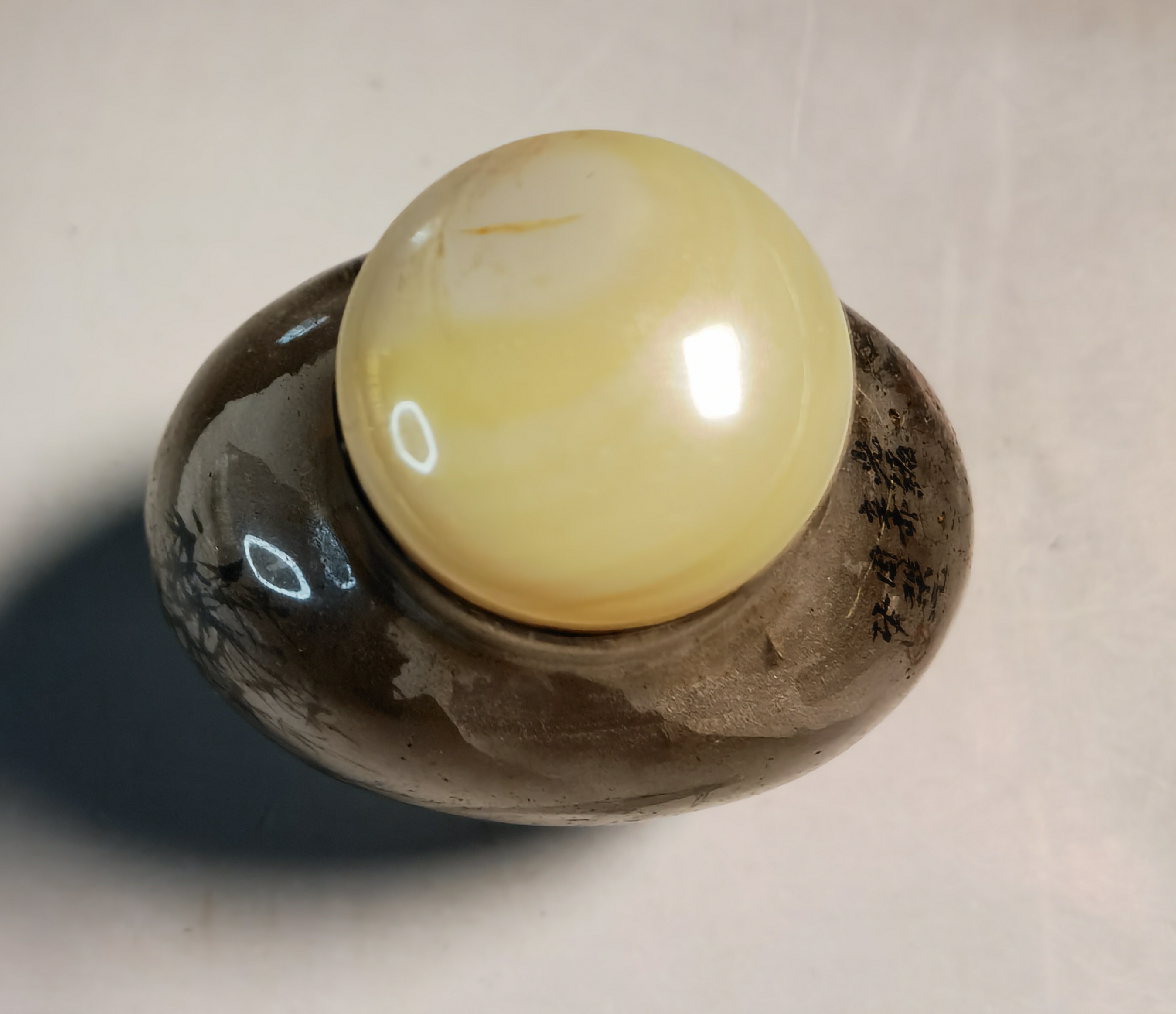 光绪周乐元水晶人物故事内画鼻烟壶