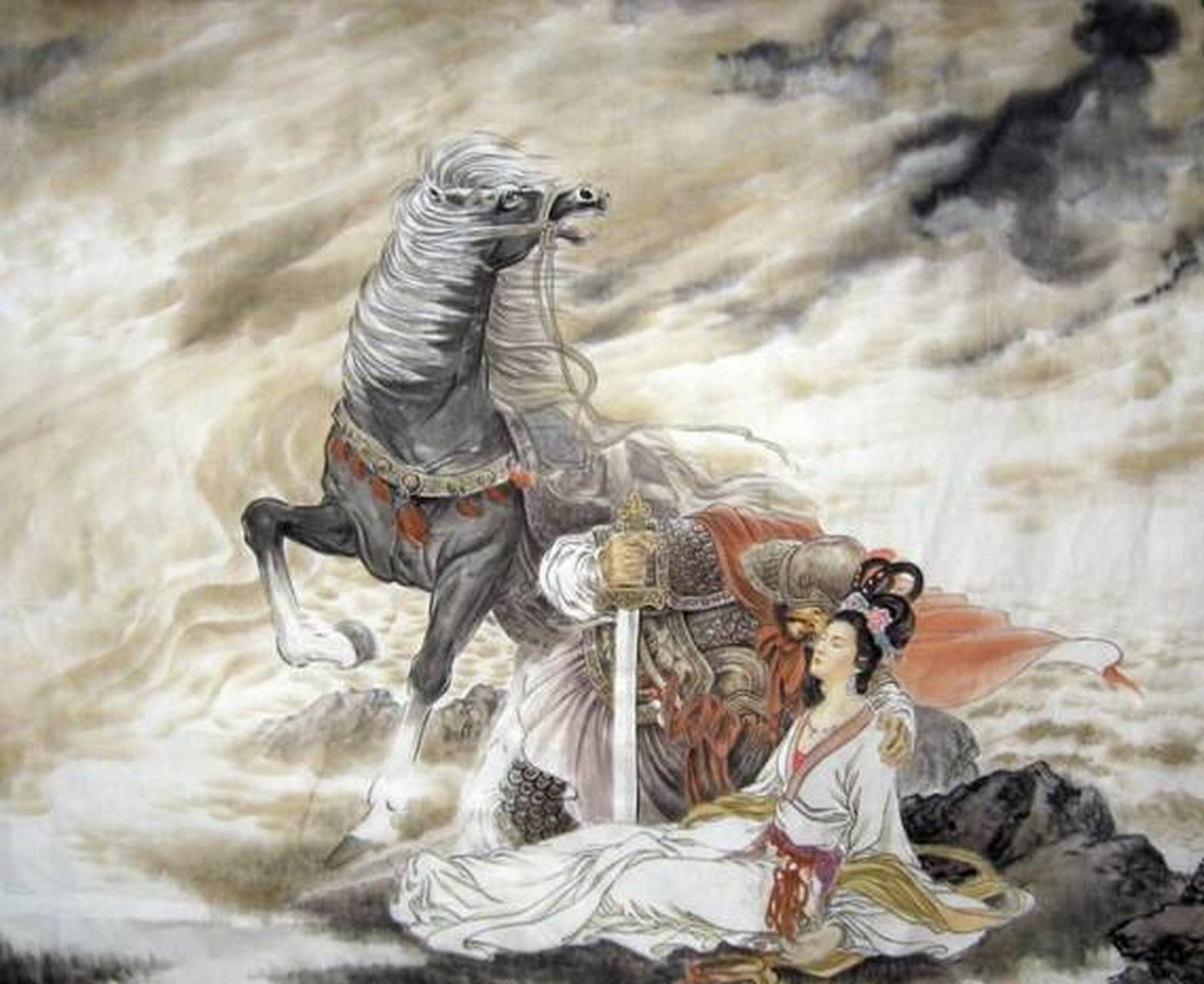 虞姬是项羽一生挚爱,但是当项羽兵败垓下后,他却亲眼目睹虞姬因不愿