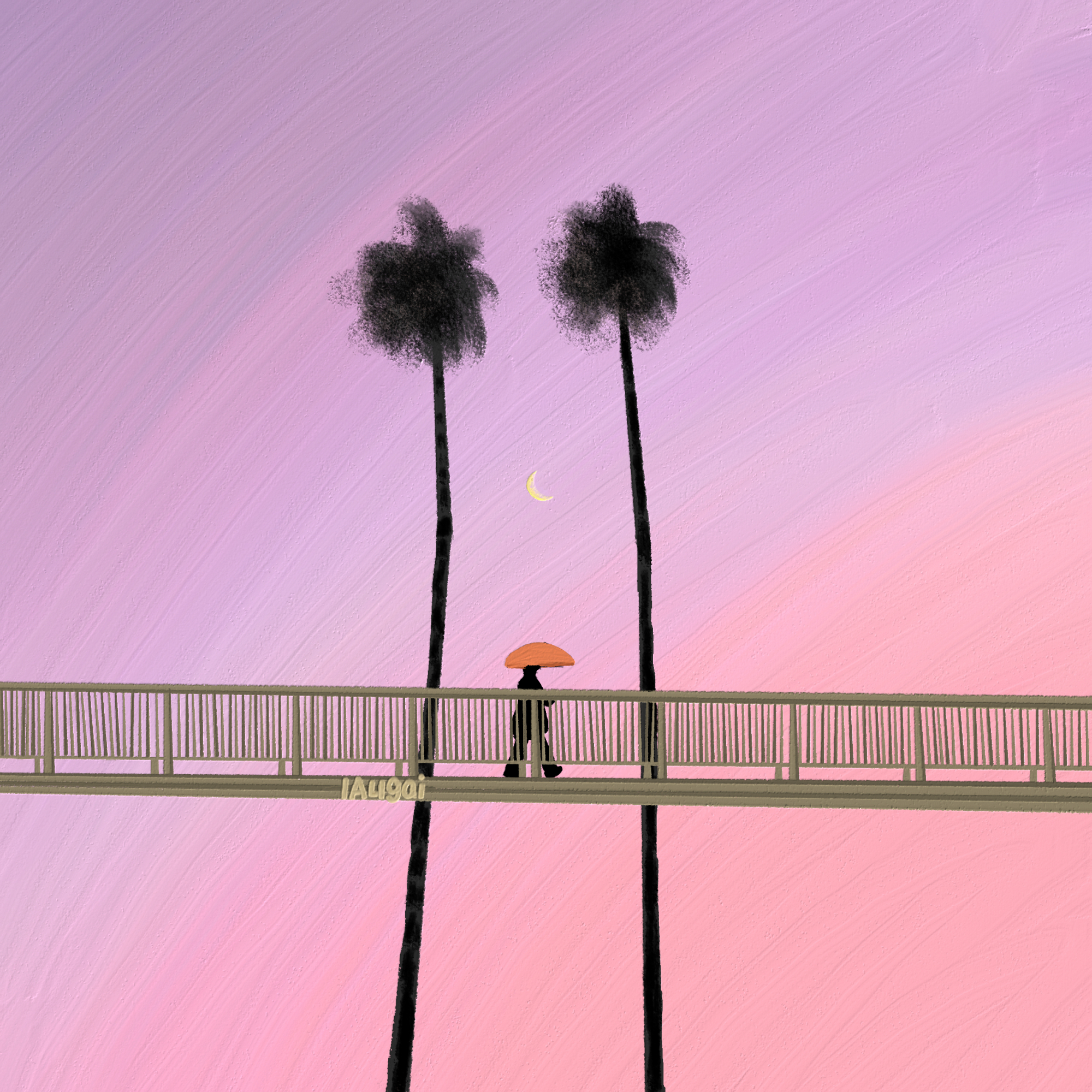 治愈系粉色朋友圈背景图油画壁纸