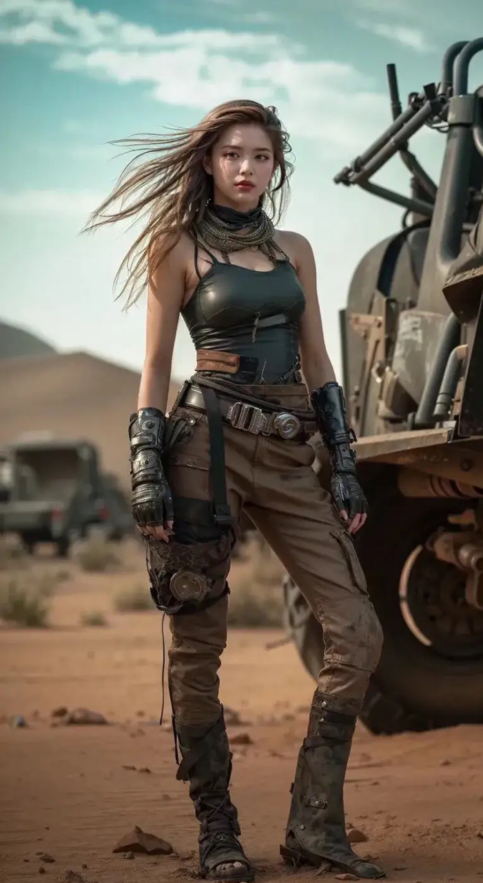 ai绘画:机甲女战士