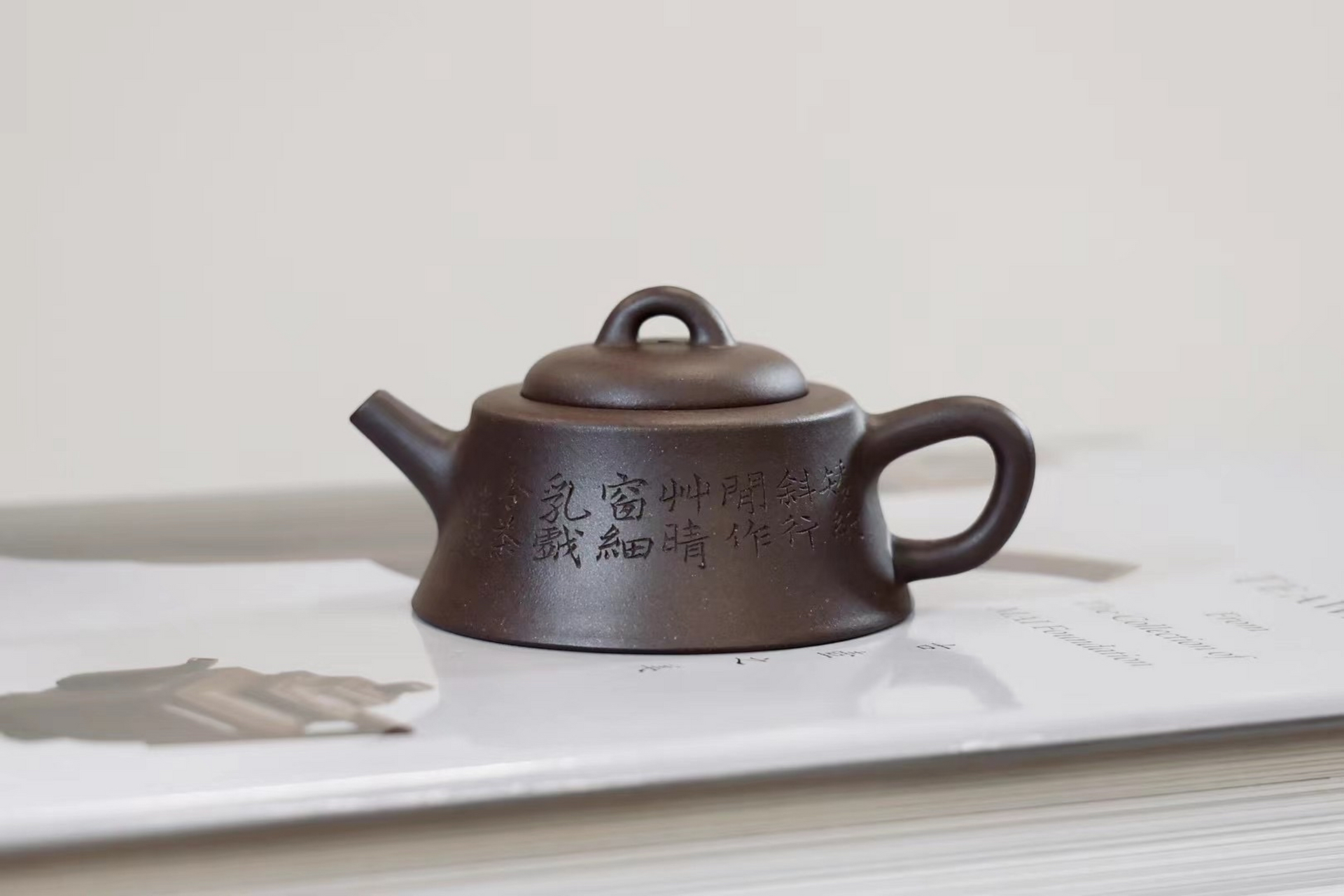 80cc小可爱    赵宣『鱼罩壶』#紫砂壶# #全手工