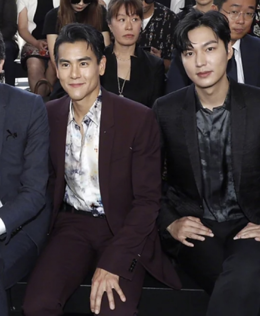 彭于晏李敏镐合照,这个时候李敏镐有点圆呀