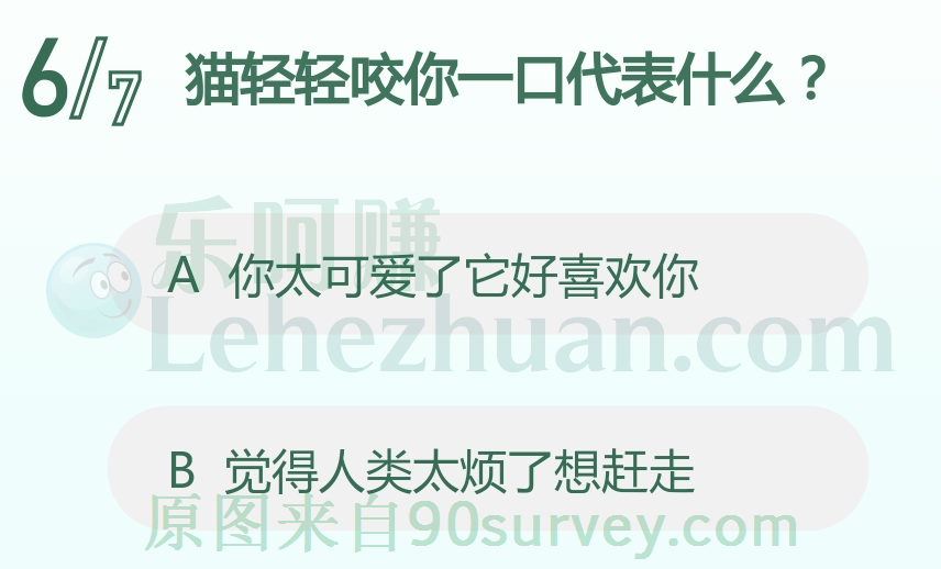 猫轻轻咬你一口代表什么？