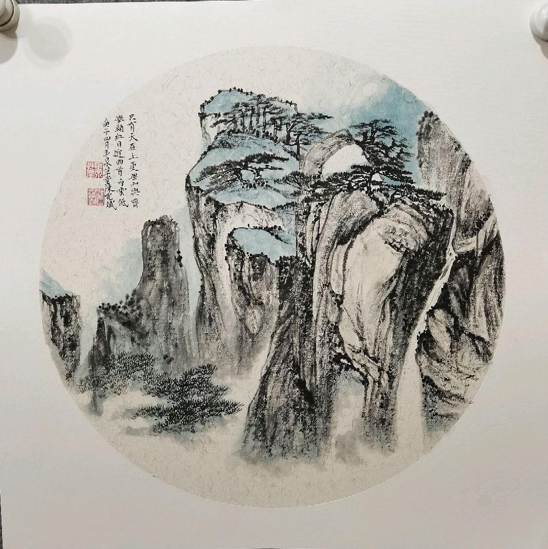 陈克斌书画,拟古人诗意山水画十帧