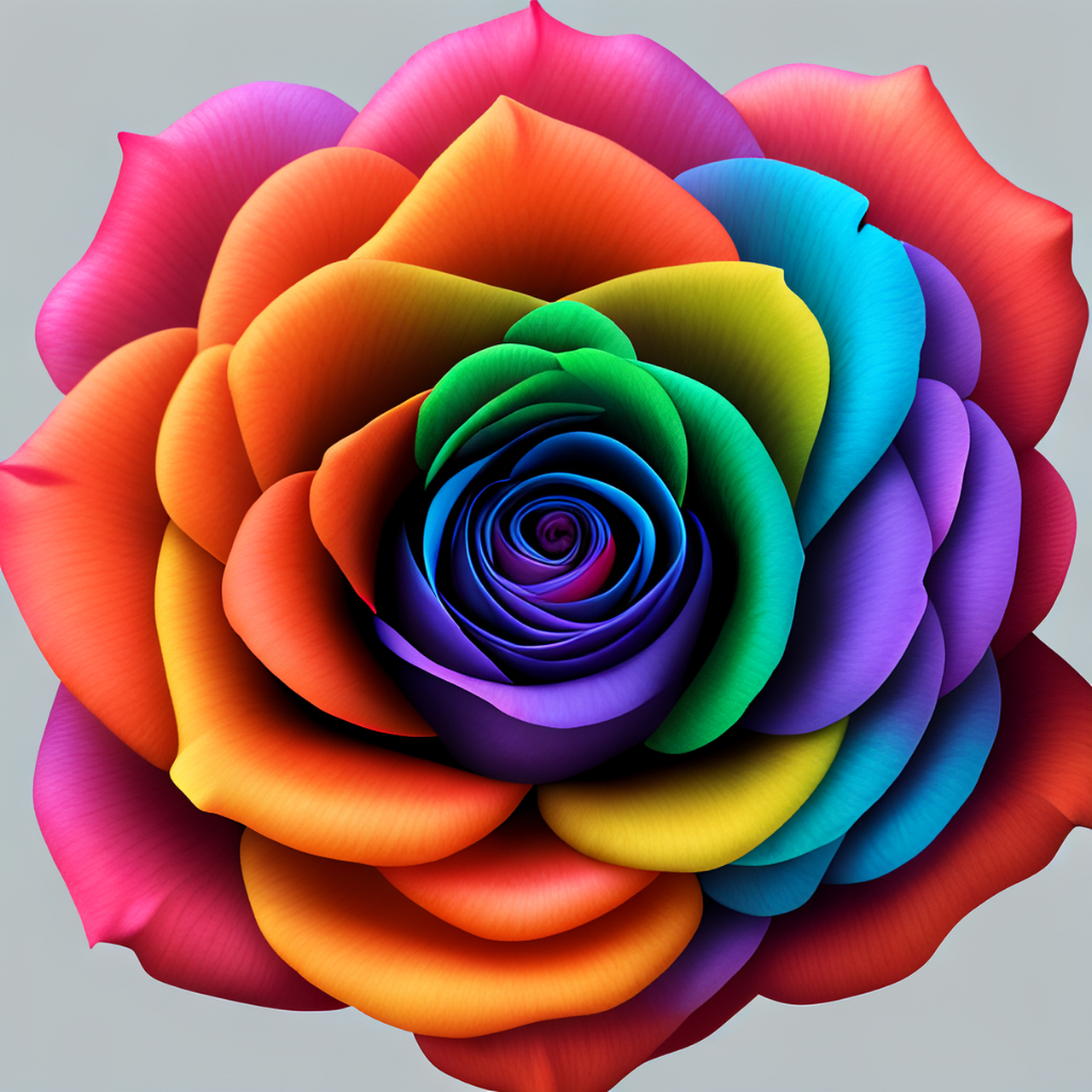 五颜六色的玫瑰花.