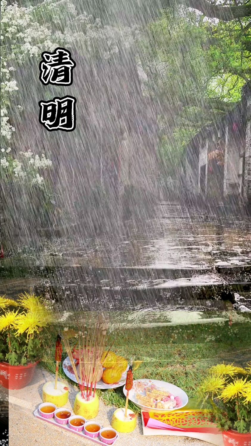 清风化雨,思念绵长,一年一清明,一年一追思,愿天堂的亲人安好,身边的