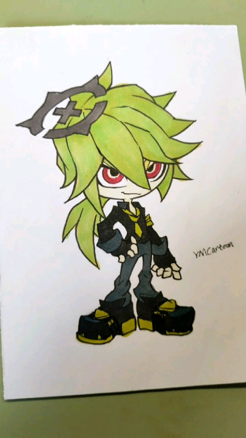 教你画q版2头身动漫人物凹凸世界赞德-度小视