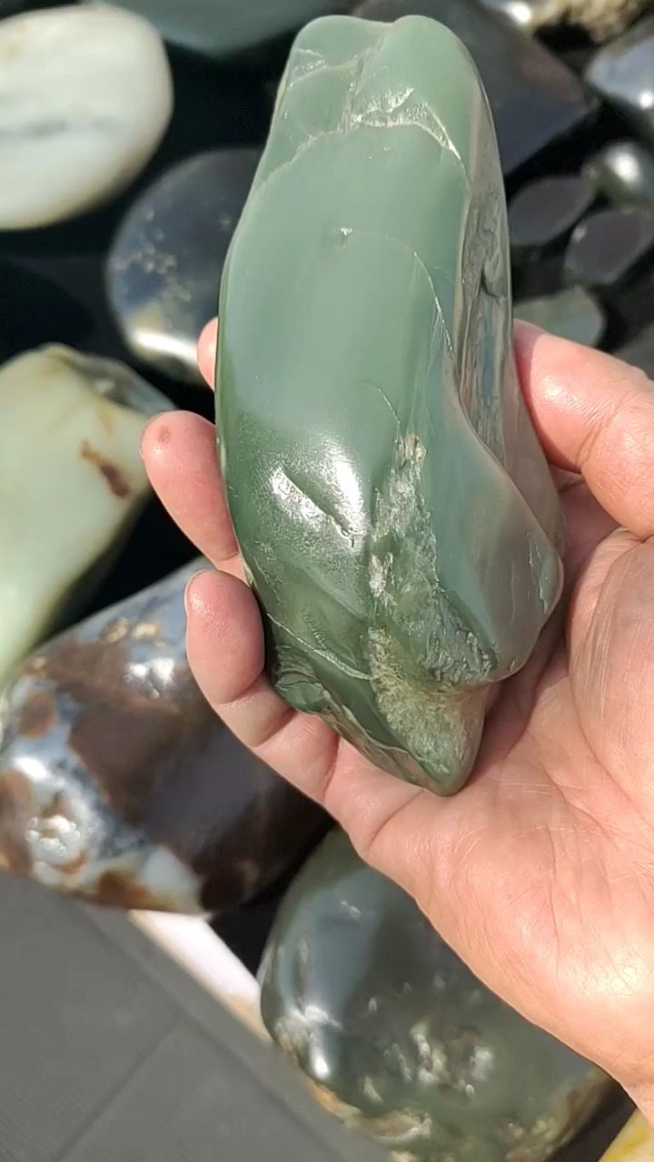 高密度沙枣青,可雕刻手把件-度小视