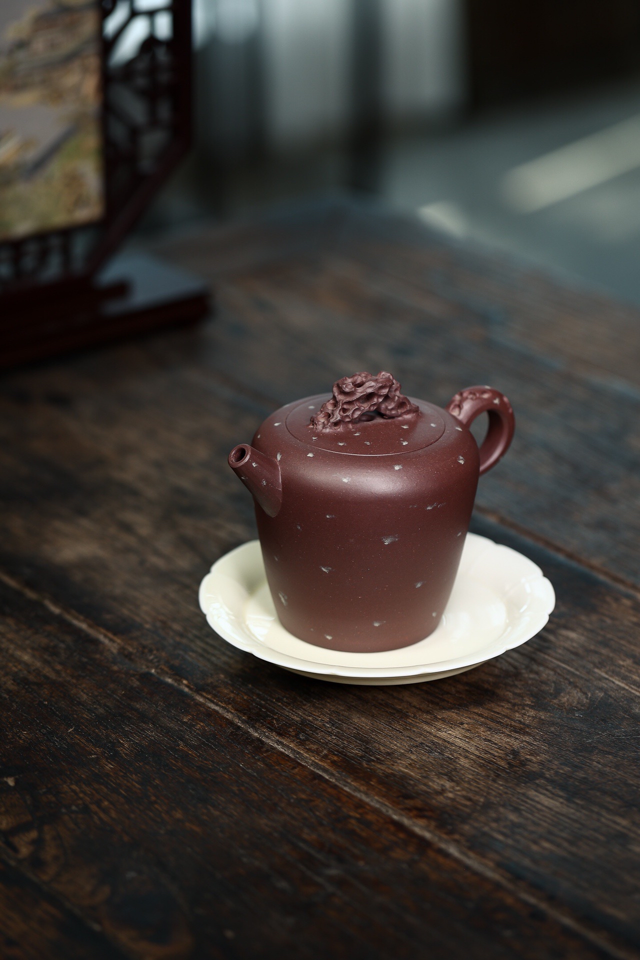 宜兴紫砂壶徐文杰全手工太湖石原矿底槽清390cc