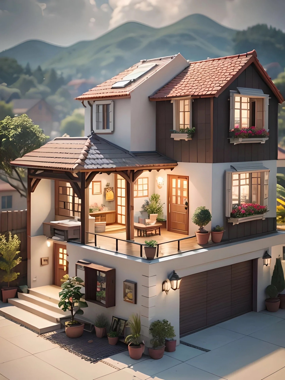 退休后,你想窝在哪个小别墅里?#ai助手创作季# #农村自建房# #生活