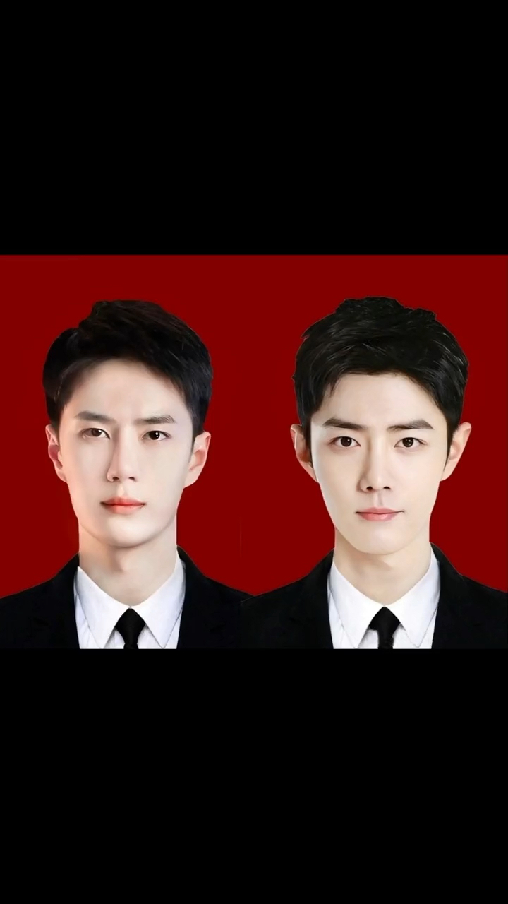 王一博肖战证件照