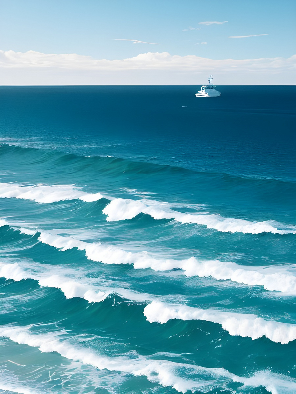 ai绘画「大海」[比心] #治愈系风景#  #二次元美图#  #ai绘画