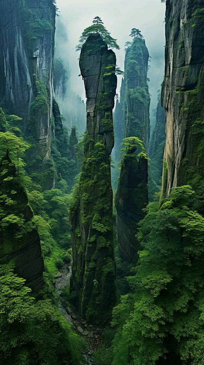 这地因为太过险峻,从未向游客开放过 奇峰峻岭,如果