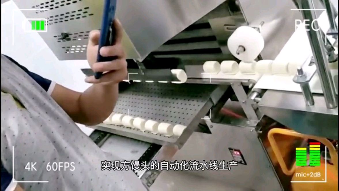 两个人的馒头房全自动化生产,自动装盘,馒头机流水线!